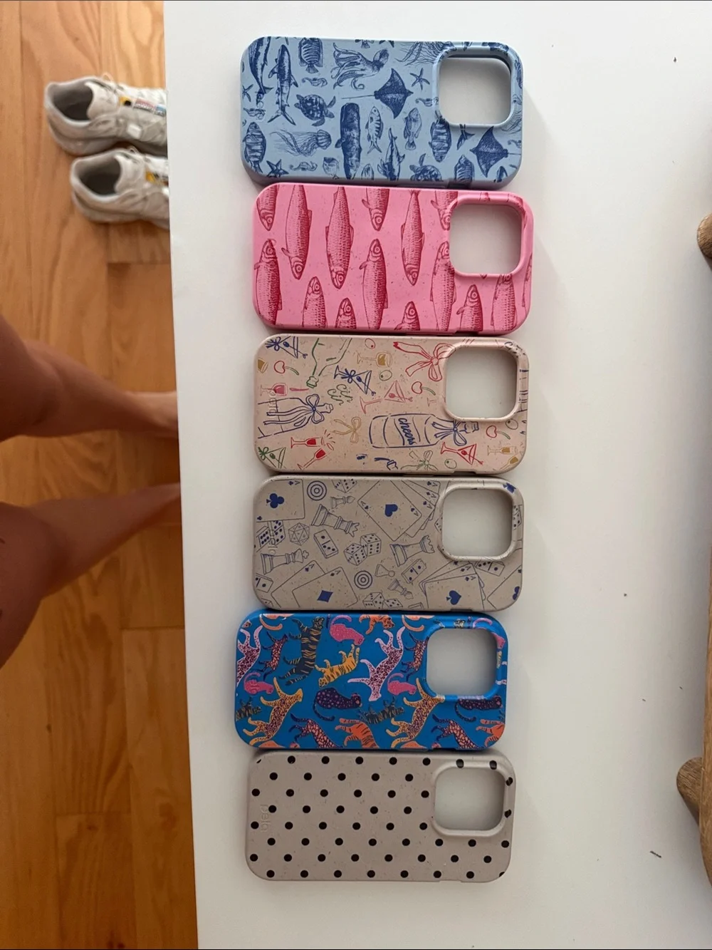 iphone15 pro Cases- Blue, Pink, Cream, Gray, Tan, White